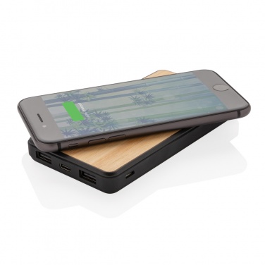 Logotrade promotional merchandise photo of: RCS recycled plastic 8000 mAh Wireless Powerbank