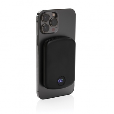 Logo trade corporate gift photo of: MagBoost RCS recycled plastic 5000 mah magnetic powerbank