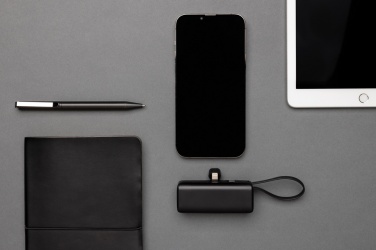 Logo trade business gifts image of: Powerlink RCS rplastic 3000 mAh powerbank iOS connector