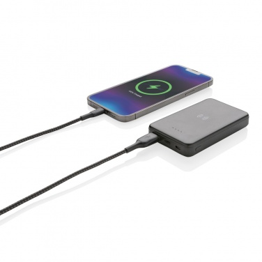 Logotrade promotional product image of: RCS recycled plastic 5.000 mAh 5W wireless powerbank