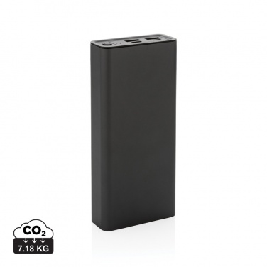 Logo trade corporate gift photo of: Terra RCS recycled 20W aluminium powerbank 20.000 mAh