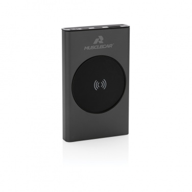 Logotrade promotional giveaway image of: Terra RCS recycled aluminium 5000 mAh powerbank 5W wireless