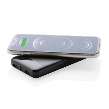 Logotrade promotional product image of: RCS standard recycled plastic wireless powerbank