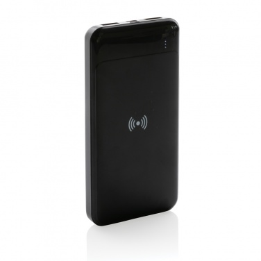 Logo trade promotional gifts picture of: RCS standard recycled plastic wireless powerbank