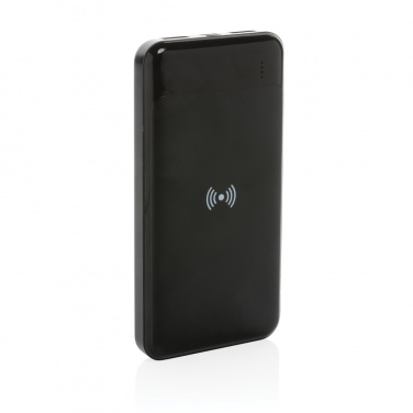 Logo trade corporate gifts picture of: RCS standard recycled plastic wireless powerbank