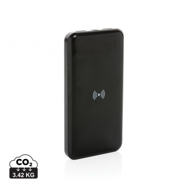 Logo trade promotional merchandise photo of: RCS standard recycled plastic wireless powerbank