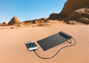 Logo trade promotional merchandise photo of: Solarpulse rplastic portable solar panel 5W