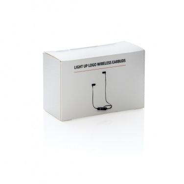 Logo trade business gifts image of: Light up logo wireless earbuds