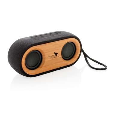 Logotrade promotional gift picture of: Bamboo X double speaker