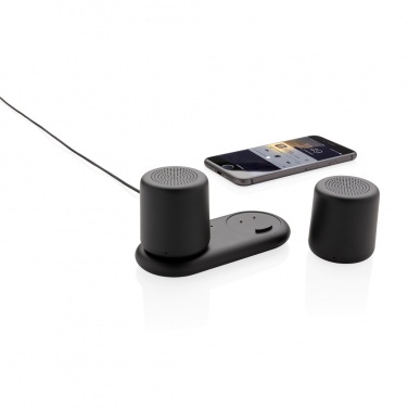 Logotrade promotional gift image of: Double induction charging speaker