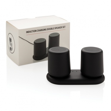 Logo trade promotional giveaway photo of: Double induction charging speaker
