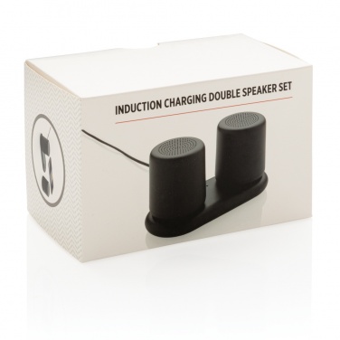 Logo trade corporate gift photo of: Double induction charging speaker