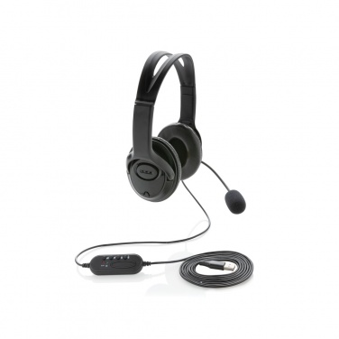 Logo trade promotional gift photo of: Over ear wired work headset