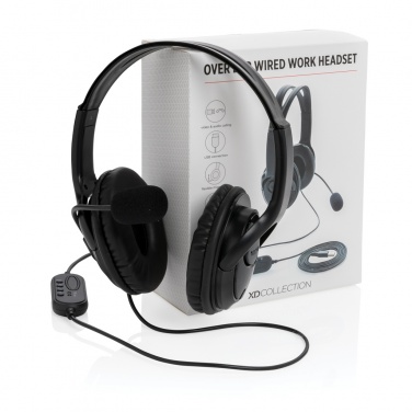 Logotrade business gifts photo of: Over ear wired work headset