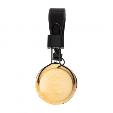 Logo trade business gift photo of: Bamboo wireless headphone