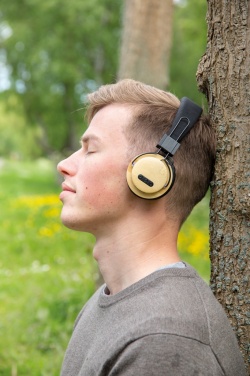 Logotrade promotional item picture of: Bamboo wireless headphone