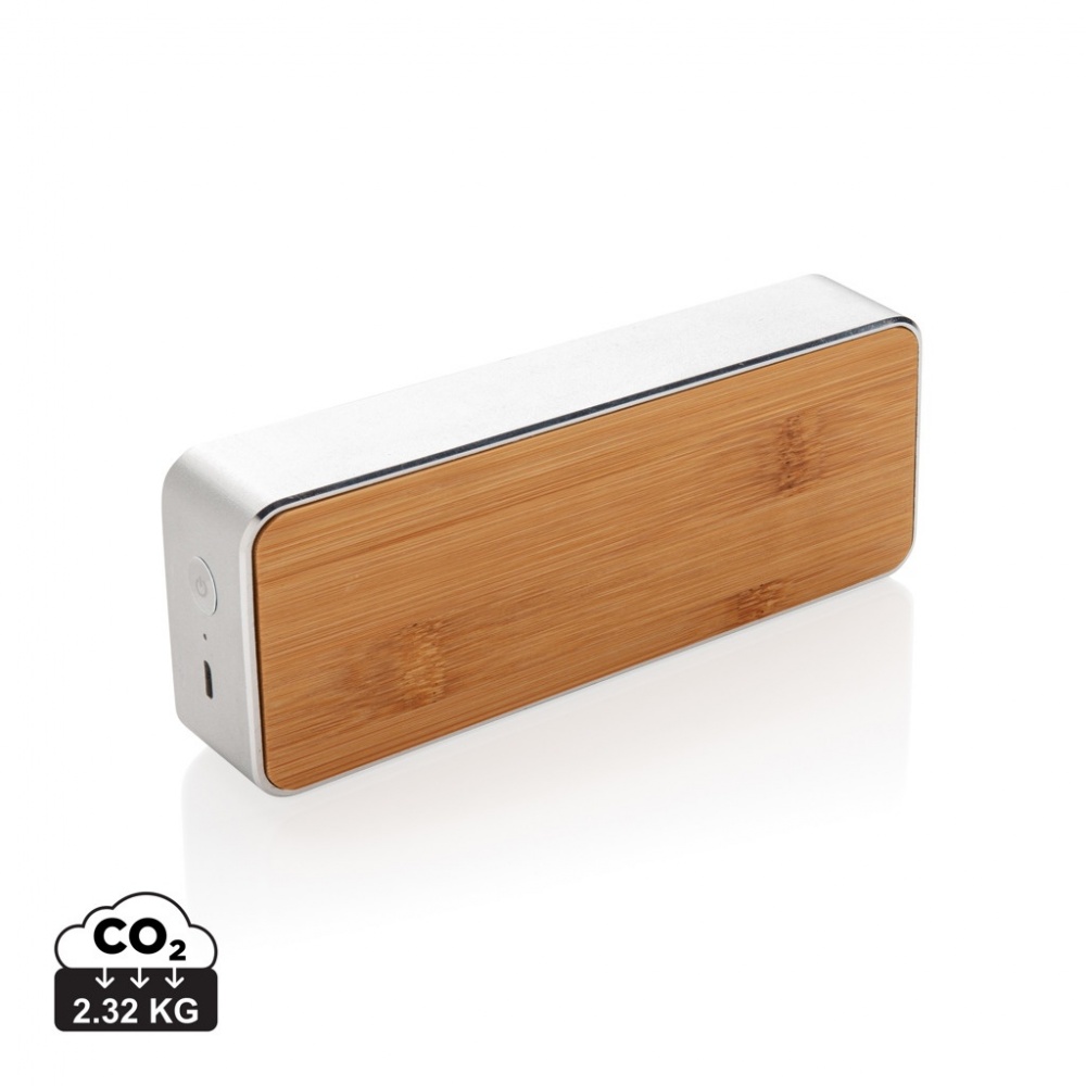Logo trade business gift photo of: Nevada Bamboo 3W wireless speaker