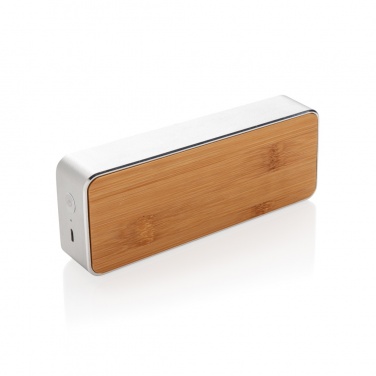 Logo trade promotional products image of: Nevada Bamboo 3W wireless speaker