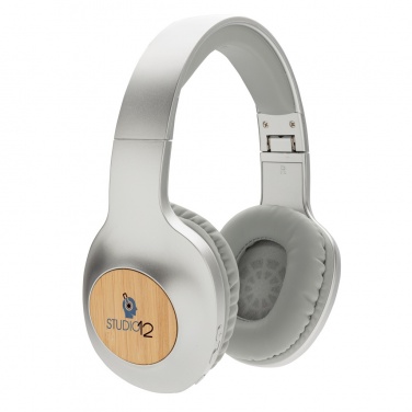 Logo trade advertising product photo of: Dakota Bamboo wireless headphone