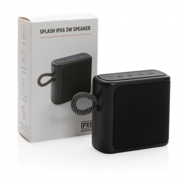 Logo trade advertising products image of: Splash IPX6 3W speaker