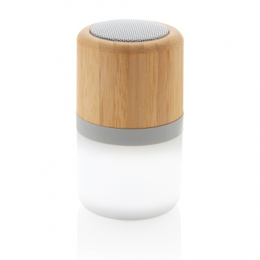 Logotrade promotional giveaway picture of: Bamboo colour changing 3W speaker light