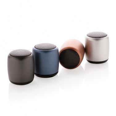 Logo trade promotional merchandise picture of: Mini aluminium wireless speaker