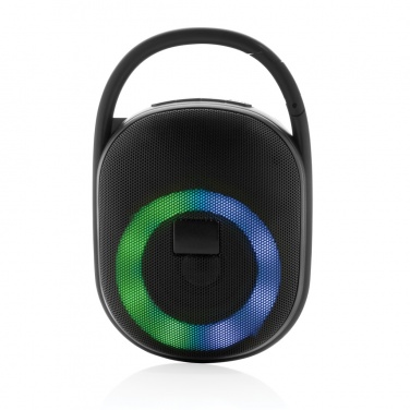 Logo trade promotional merchandise picture of: RCS recycled plastic Lightboom 5W Clip speaker