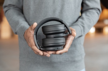 Logo trade corporate gifts image of: Urban Vitamin Palo Alto RCS rplastic headphone