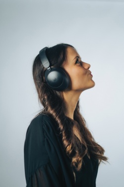 Logo trade promotional product photo of: Urban Vitamin Cupertino RCS rplastic ANC headphone