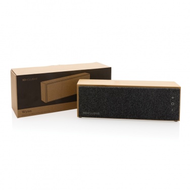 Logotrade promotional giveaway image of: Wynn 10W bamboo wireless speaker