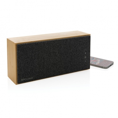 Logo trade business gift photo of: Wynn 20W bamboo wireless speaker