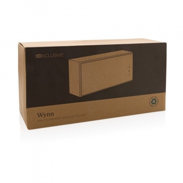 Logotrade promotional product picture of: Wynn 20W bamboo wireless speaker