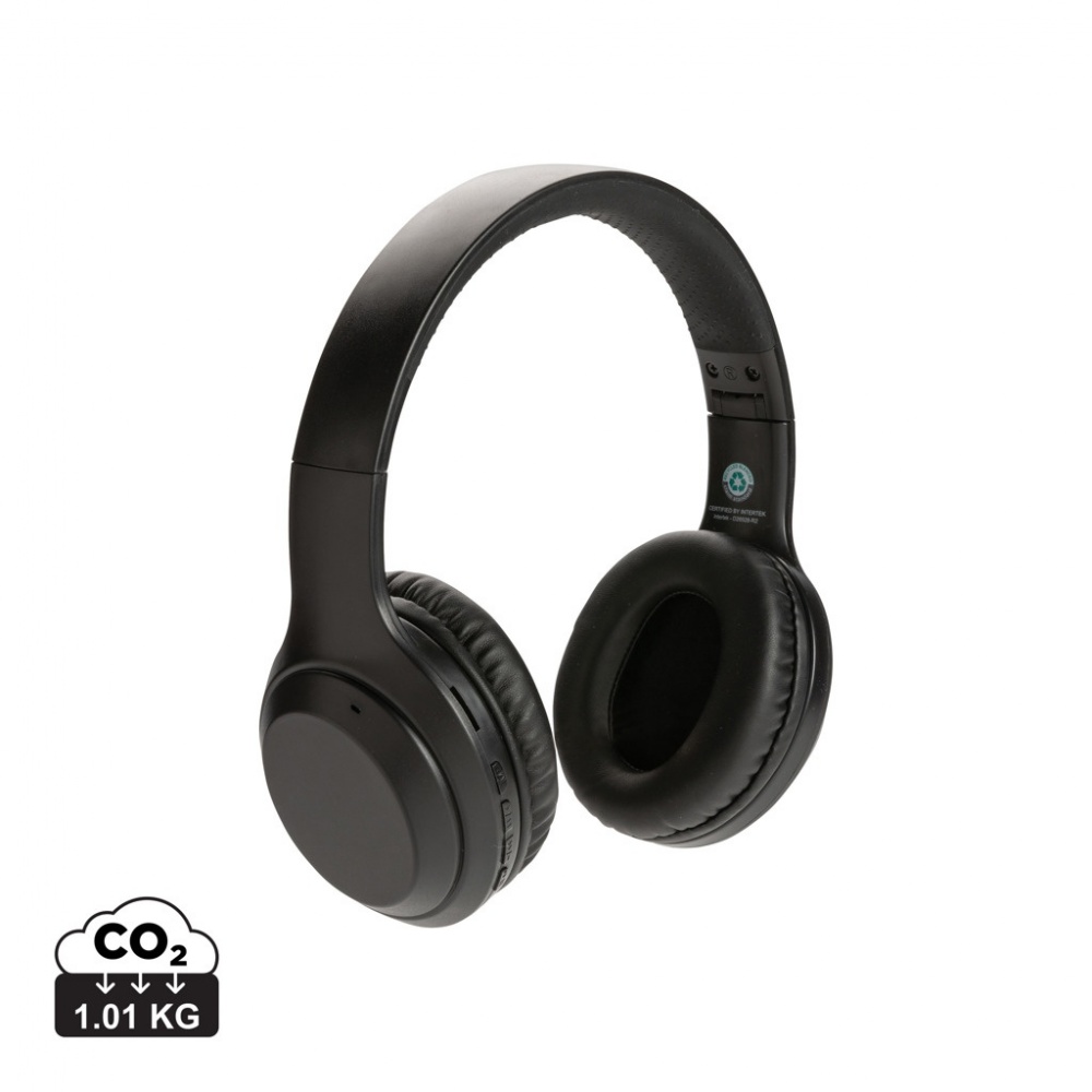 Logotrade promotional gift picture of: RCS standard recycled plastic headphone