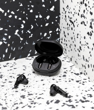Logo trade promotional product photo of: RCS standard recycled plastic TWS earbuds