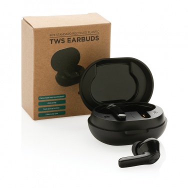 Logotrade advertising products photo of: RCS standard recycled plastic TWS earbuds
