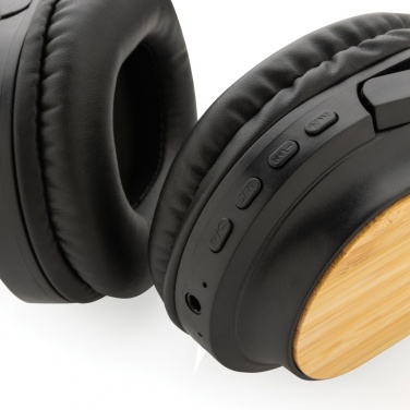Logo trade advertising products picture of: RCS and bamboo Elite Foldable wireless headphone