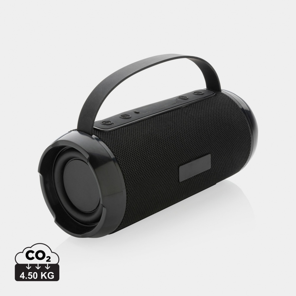 Logo trade promotional item photo of: RCS recycled plastic Soundboom waterproof 6W speaker