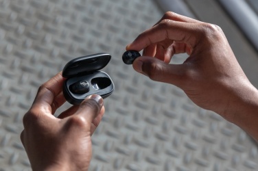 Logo trade promotional gift photo of: Urban Vitamin Palm Springs RCS rplastic ENC earbuds
