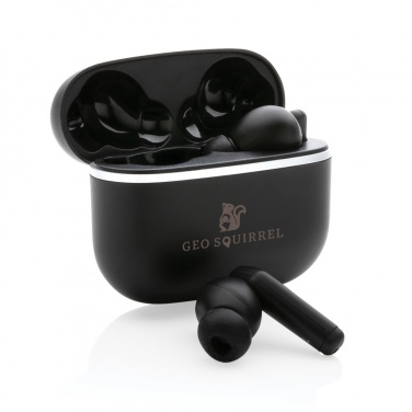 Logotrade promotional giveaway image of: RCS recycled plastic Swiss Peak TWS earbuds 2.0