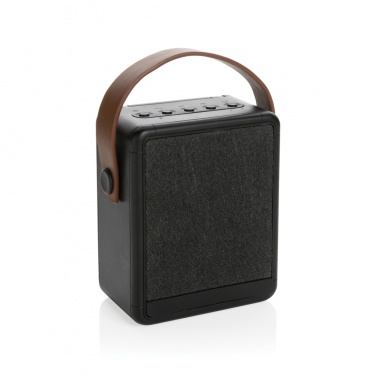 Logo trade corporate gift photo of: Skywave RCS recycled plastic solar speaker 12W