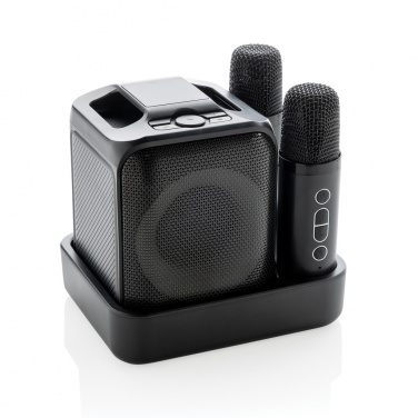 Logotrade promotional giveaway picture of: Singvibe RCS recycled plastic karaoke set with double mic