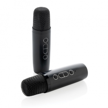Logotrade promotional gift image of: Singvibe RCS recycled plastic karaoke set with double mic