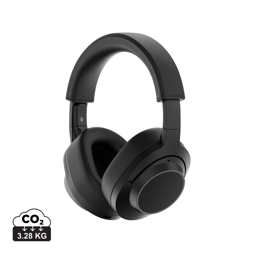 Logotrade promotional products photo of: Irvine RCS recycled and repairable ANC wireless headphone