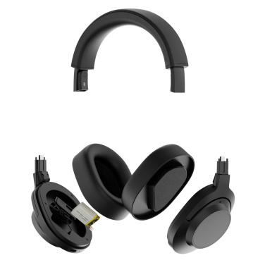 Logo trade corporate gifts picture of: Irvine RCS recycled and repairable ANC wireless headphone