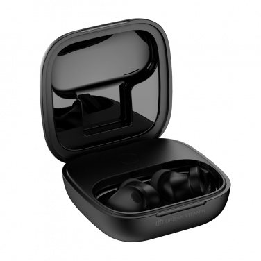 Logo trade promotional products image of: Lakewood RCS recycled and repairable wireless earbuds