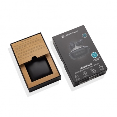 Logotrade advertising product image of: Lakewood RCS recycled and repairable wireless earbuds