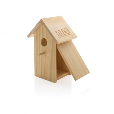 Logo trade corporate gifts picture of: Wooden birdhouse