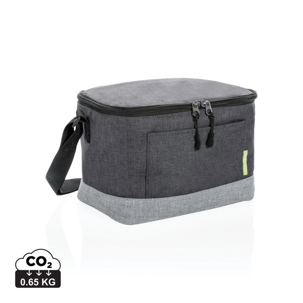 Logo trade corporate gifts image of: Duo colour RPET cooler bag