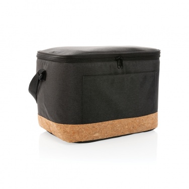 Logo trade promotional gifts image of: Impact AWARE™ XL RPET two tone cooler bag with cork detail