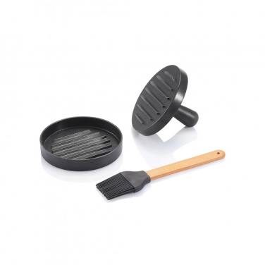 Logotrade promotional merchandise photo of: BBQ set with hamburger press and brush